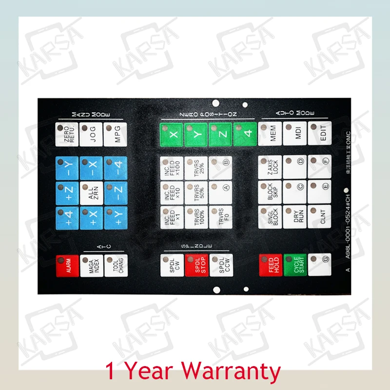 기계 조작반 A98L-0001-0524용 CNC HMI 멤브레인 키패드 버튼 CH