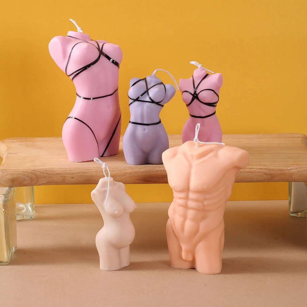 

Nicole Human Body Candle Mold DIY Female Body Canlde Silicone Mould Candle Making Supplies Home Decorations