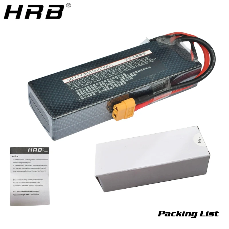 Batterie LiPo RC 2S-6S 6000-9500mAh 55-150C XT60/EC5