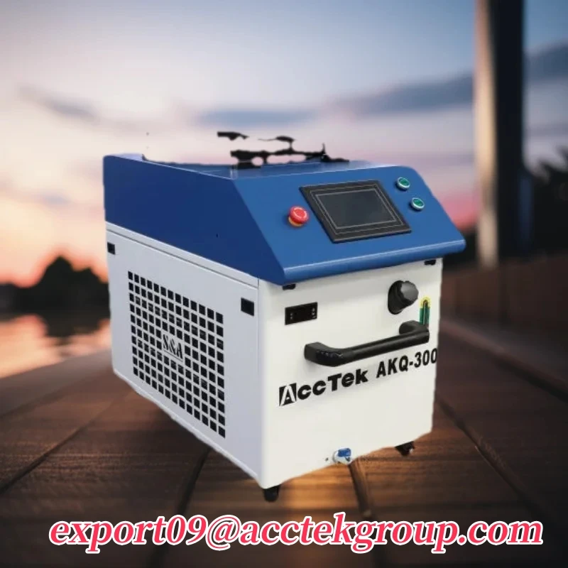 2024 AccTek Small Portable Pulsed Laser Cleaning Machine AKQ-100/200 300W 500W Air Cooling Laser Rust Remover 1000w 2