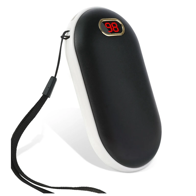 Absf 1Pc Travel Handy Mini Pocket Warmer Warming Product 8000Mah Cute Usb Ricaricabile Led Scaldamani Elettrico Riscaldatore