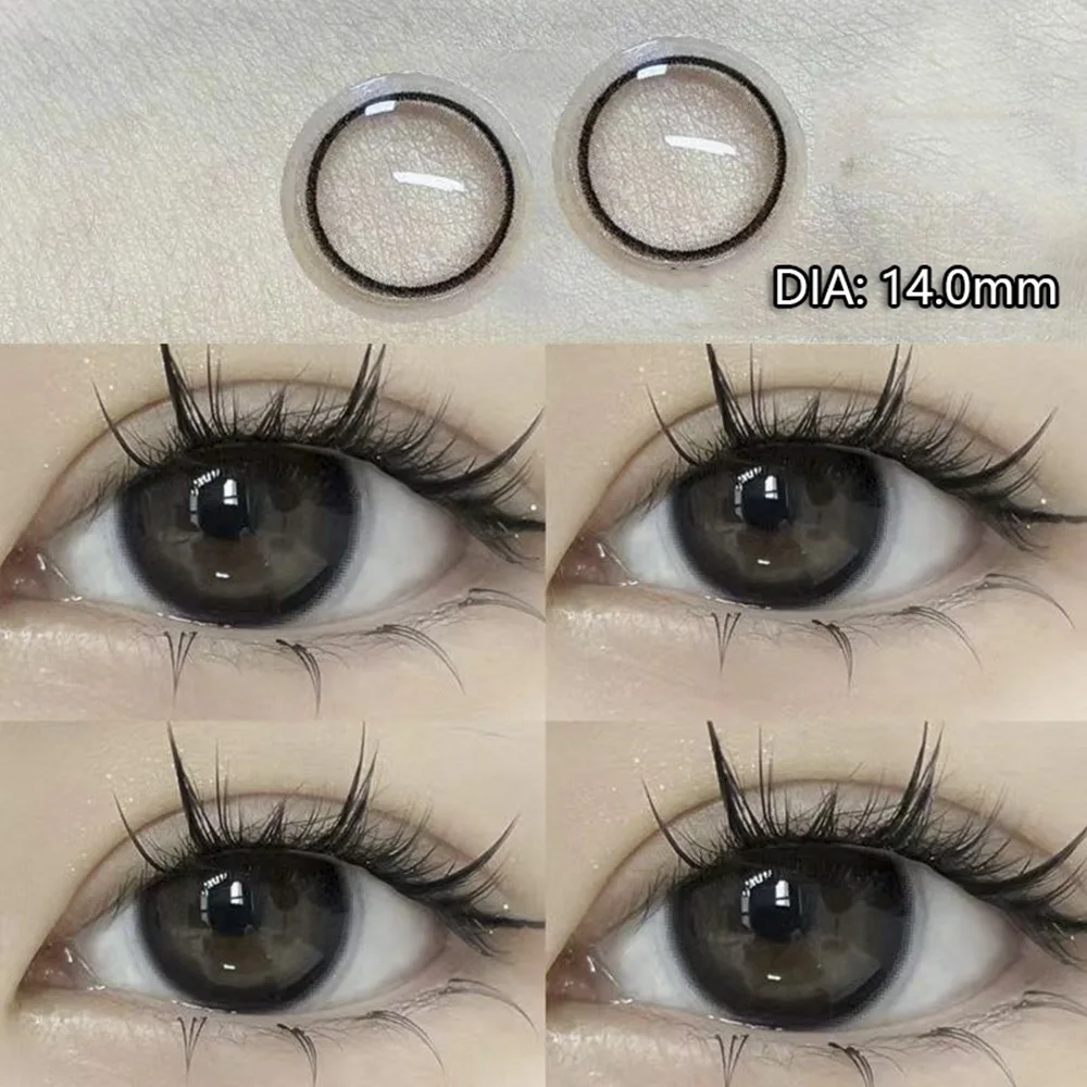 MILL CREEK 1 Pair Eyes Color Lenses with Myopia Prescription High Quality Natural Contact Lenses for Eyes Beauty Pupil Yearly
