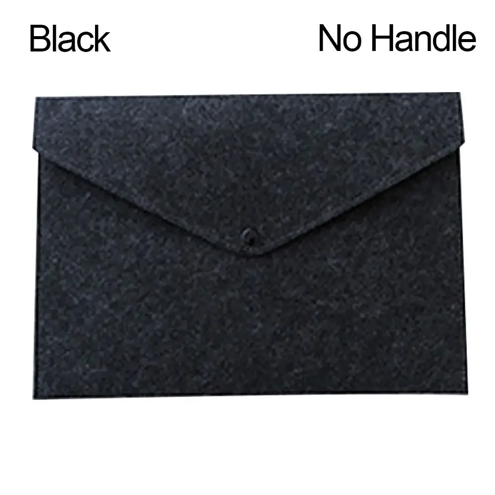 Dohobby 2-Pack A4 Felt File Folders With Buckle Closure - Light Grey & Dark Grey Office Portfolio Envelopes