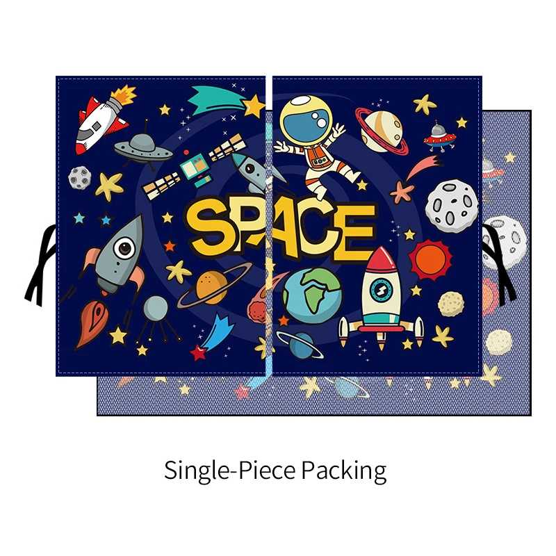 Cartoon Spaceman Magnet Car Sunshade Cover