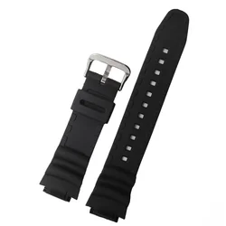 Premium 18mm Silicone Rubber Watch Strap - Men's Wristband Bracelet Accessory - 18mm (Black S)
