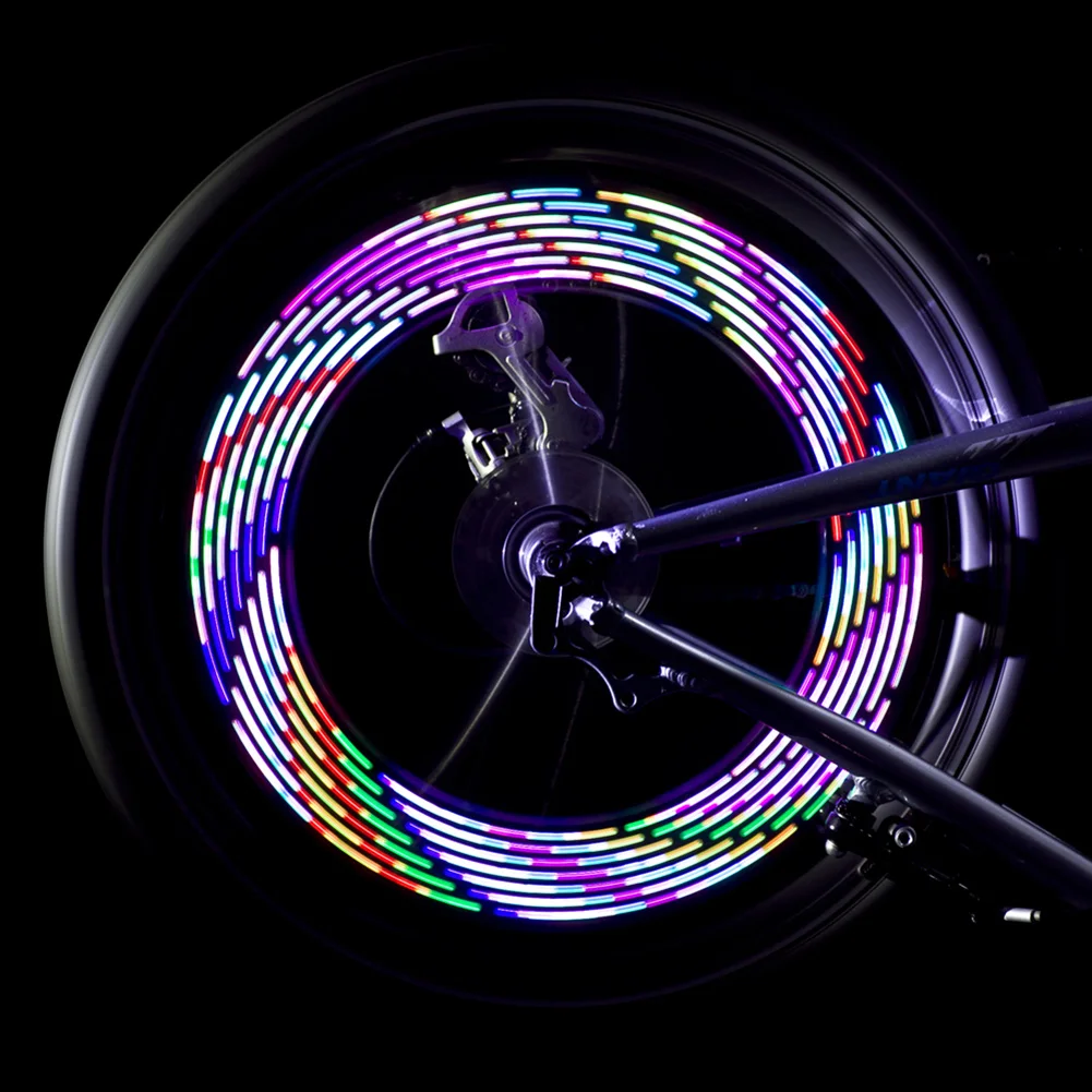 LED rechargeable 8PCS RGB roue de vélo pour la sécurité des feux