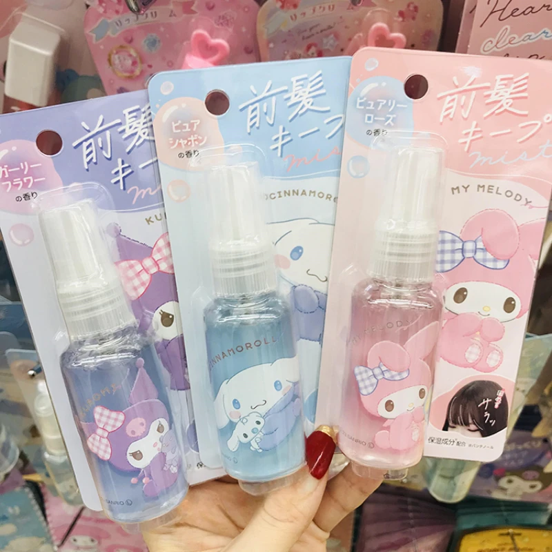 

New Sanrio My Melody Kuromi Front Bangs Styling Water Fluffy Styling Hair Spray Japan Anime Cinnamoroll Pachacco Hair Care 200ml