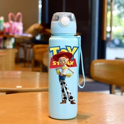 Cartoon Pattern Water Bottle - Cute 3D Design, Durable, Leakproof, Large - Capacity - 700ML (Green)