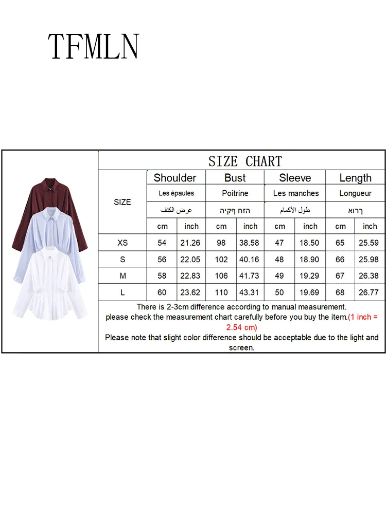 Office Ladies Solid Pleated Blouses 2026 Spring Summer Lapel Long Sleeve Folds Causal Shirts Simple Slim Single Breasted Tops