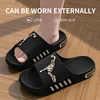 Men's slippers for outdoor wear, summer home, thick soled shower, anti slip sports, 1