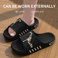 Men's slippers for outdoor wear, summer home, thick soled shower, anti slip sports, 1