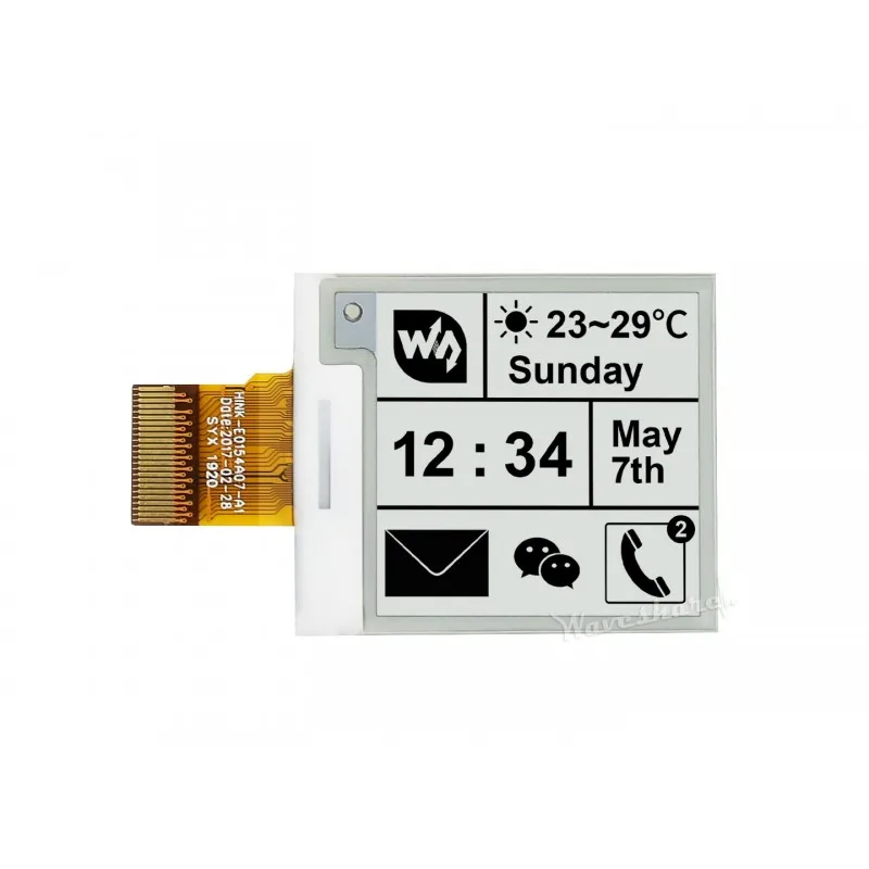Waveshare 1.54 ġ  Eink ÷,    г, ȭƮ   ÷, 200x200 ػ, 5 