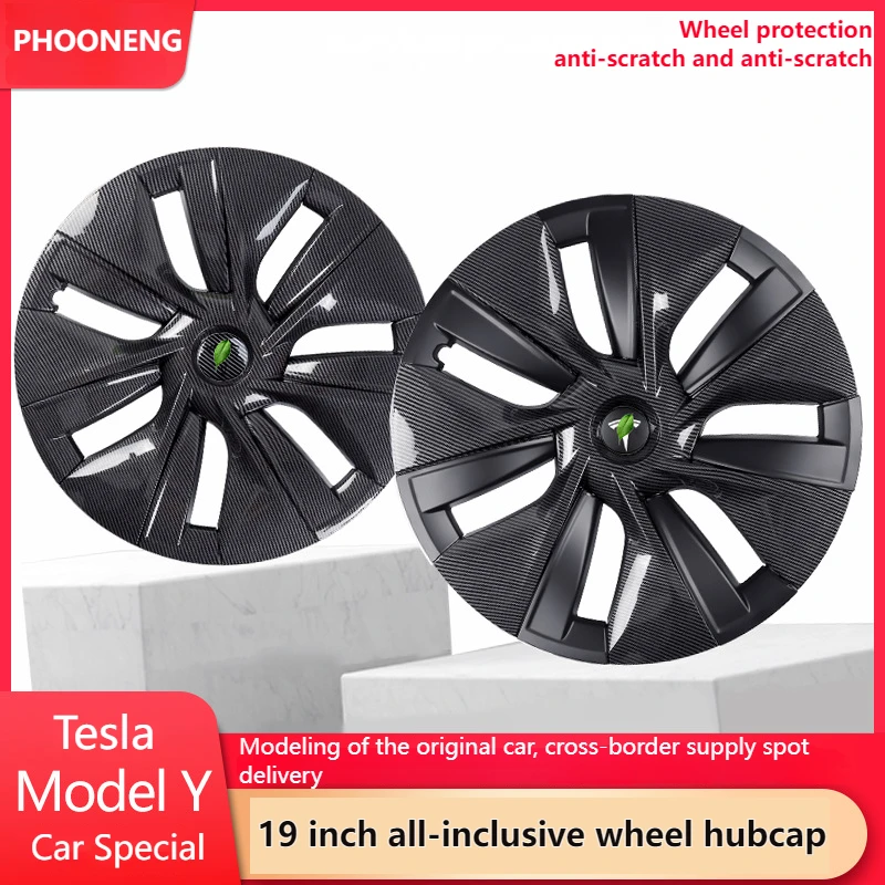4PCS for Tesla Model 3 19 Inch Hub Cap Performance Replacement Wheel Cap Automobile Hubcap Full