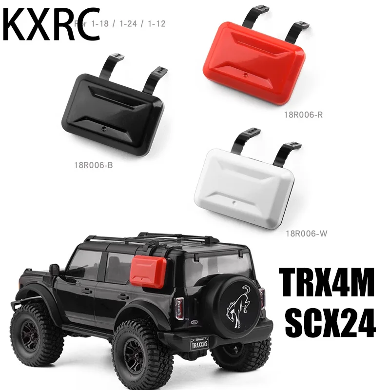 Simulazione Car Shell Side Window Bag Cassetta Degli Attrezzi Per 1/18 1/24 Rc Crawler Car Traxxas Trx4M Defender Scx24 Bronco Chevrolet Parts
