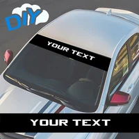 DIY Car Front Windshield Sticker Custom Your Text Decor Decal Vinyl Customized Decoraion Universal for Cars SUV Auto Accessories