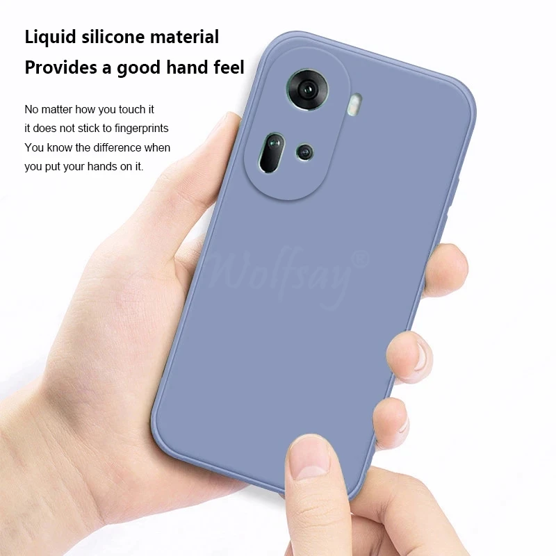 Liquid Silicone Soft Phone Case - Plain Shell Protector Cover