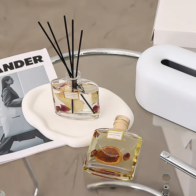 100 Ml Nád Diffúzor Palack Szárított Virág- És Növényi Illóolaj -Diffúzorkészletek Szállodai Otthoni Aromaterápiás Levegő Friss Illat