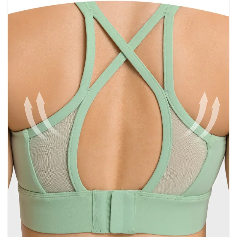 Solid Color Yoga Tight Sports Bras For Women Women's Fitness Zipper Bra Sportswear Woman Gym Training Female Crop Tops