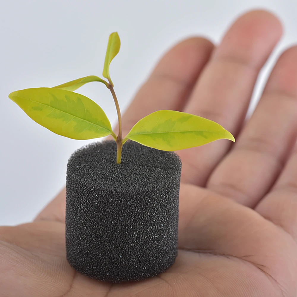 Black Hydroponic Baskets Sponge Garden Vegetable Soilless Planting Sponge Nursery Pots Foam Plants Root Fixed nursery pots plant propagation pots hydroponic plant pots