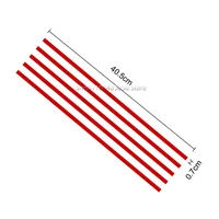 5Pcs Car Front Hood Grille Reflective Sticker Stripe for VW Golf 6 7 Tiguan Polo GTI Auto Exterior Styling Decoration Trim Decal 2