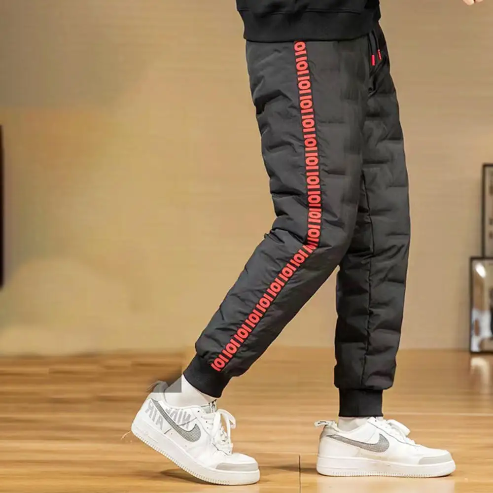 

Thickened Lamb Down Sanitary Pants For Men To Wear Outdoors In Winter Windproof And Cold Resistant Plush Pants Large Size Warm