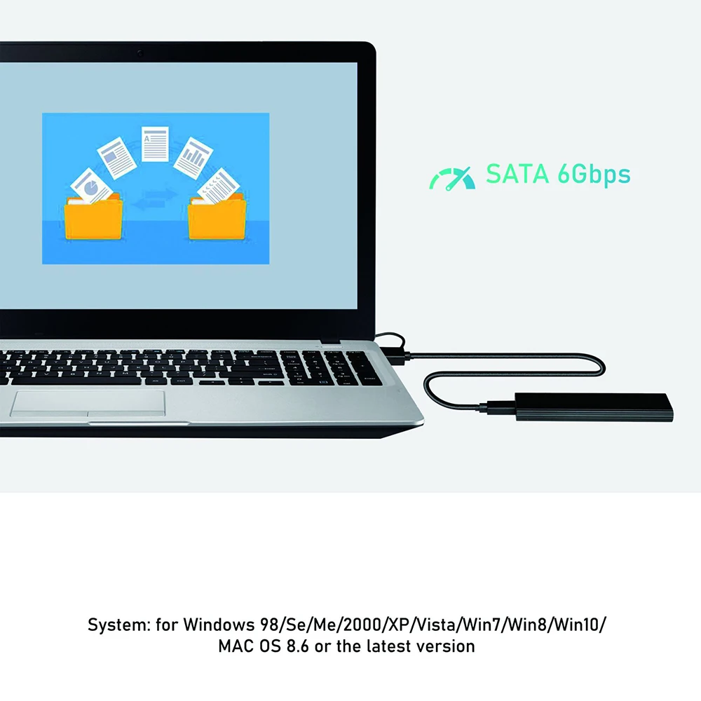 M.2 NGFF SATA ϵ ũ ̽   M2 NVMe/SATA SSD ̽, 10Gbps HDD ڽ SSD To USB 3.1 Ŭ C To A, M2 ϵ ũ 