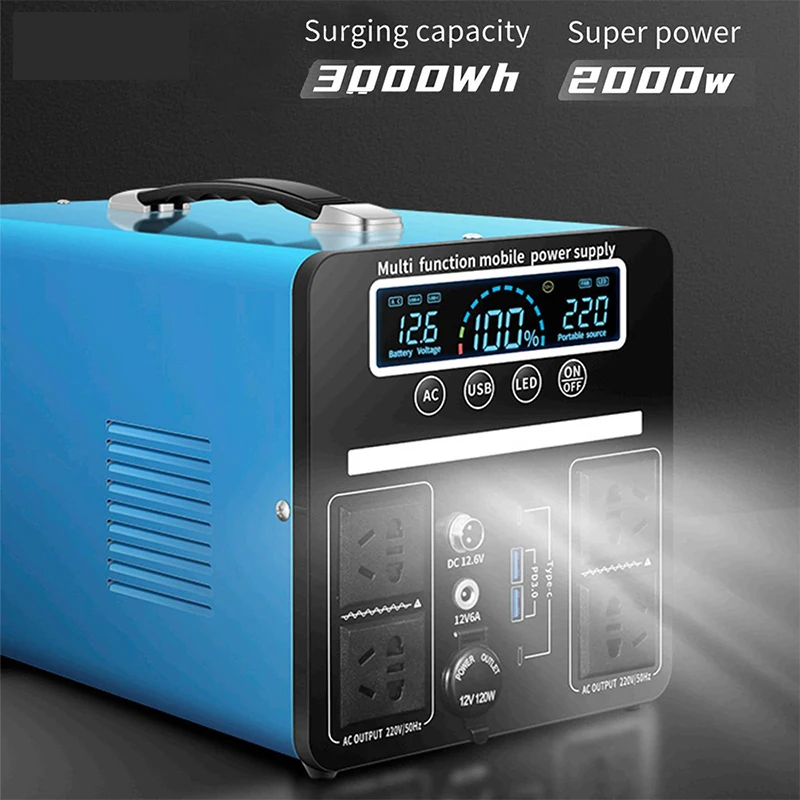 ポータブル電気ステーション150000 W,1500 mAh,充電ステーション,リチウム電池,純粋な正弦波