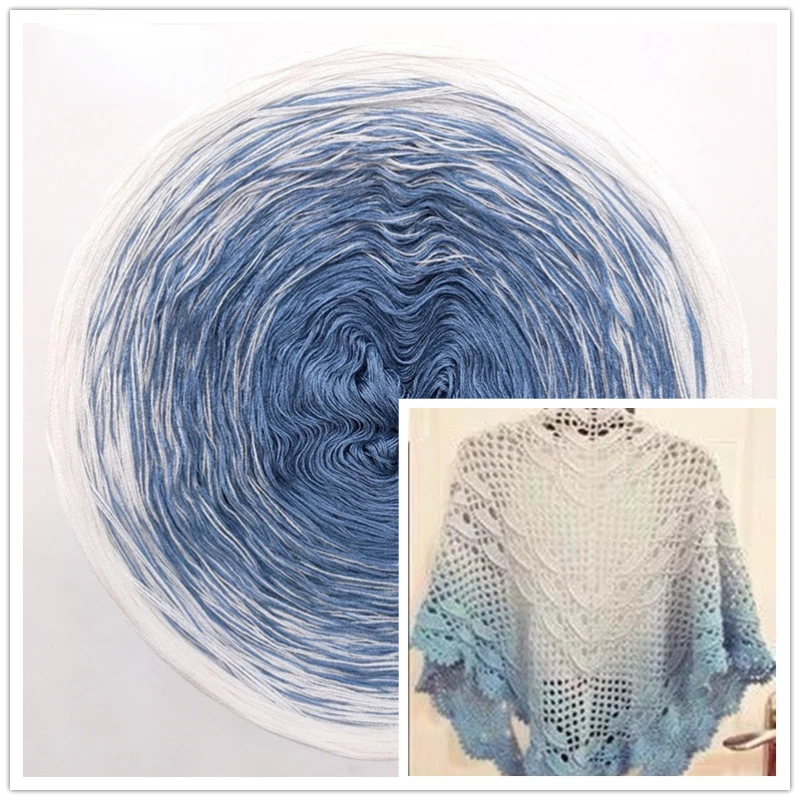 Cotton Yarn Mixed Strand Hand Wound Cake for DIY Knitting