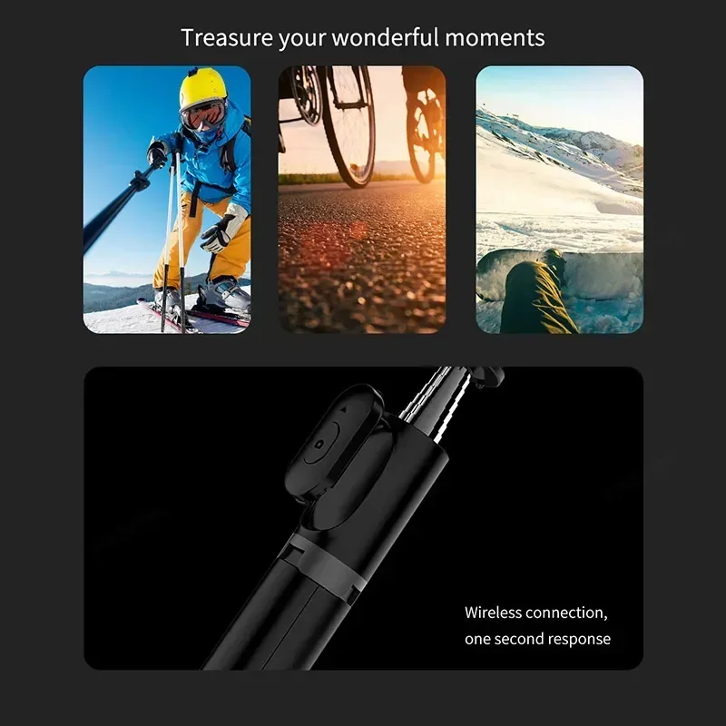Selfie Stick Q01 Mobile 101cm Extendable Desktop Tripod Phone Holder With Wireless Remote Control for Smartphones Action Camera