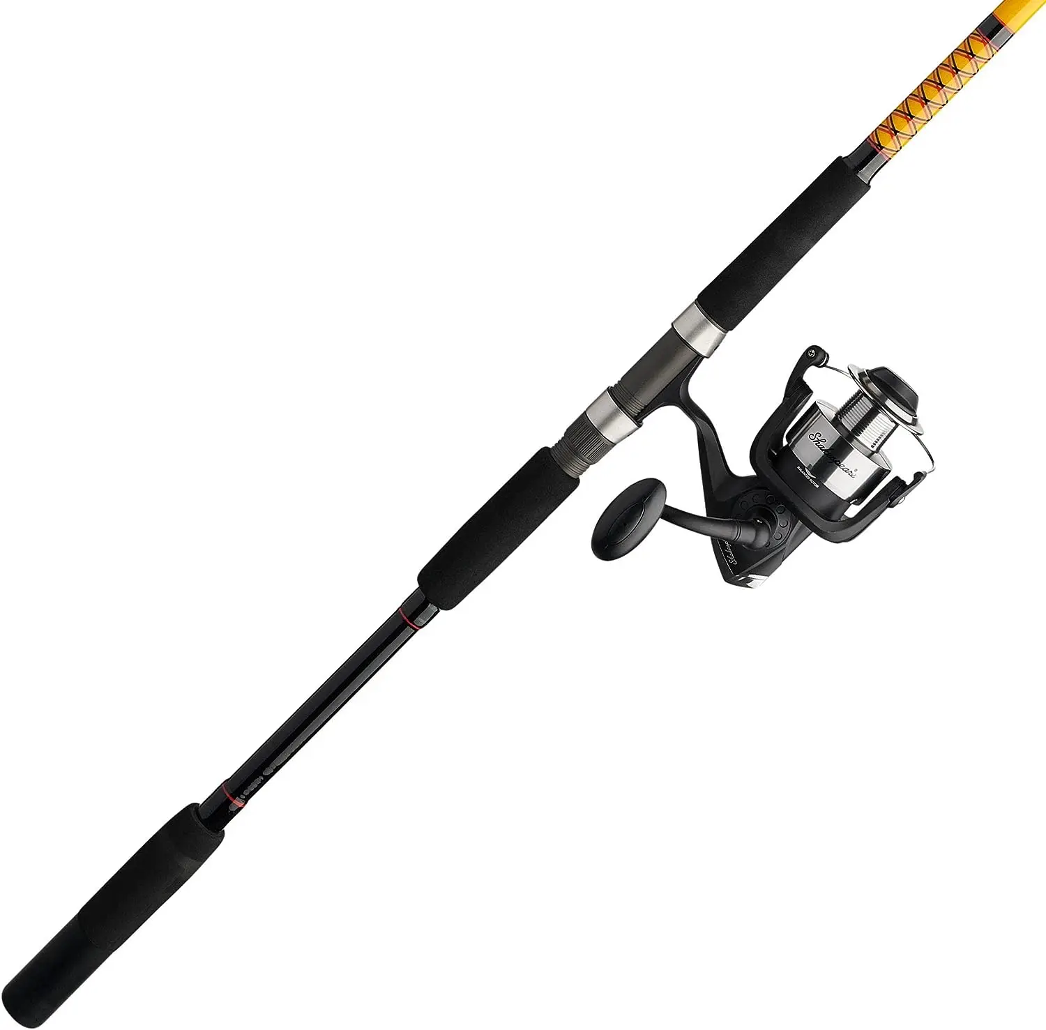 

Bigwater Spinning Reel and Fishing Rod Combo,/Red/Yellow