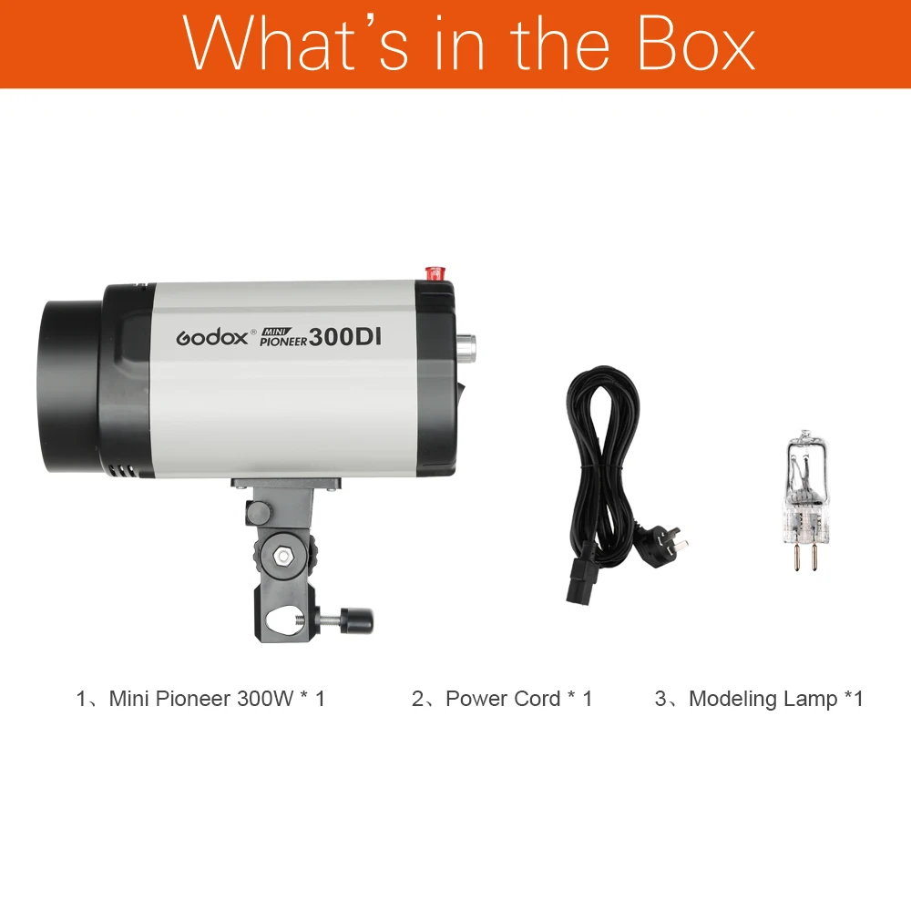 Godox 300Ws Photographic Lighting Mini Studio Flash 300DI 300Ws