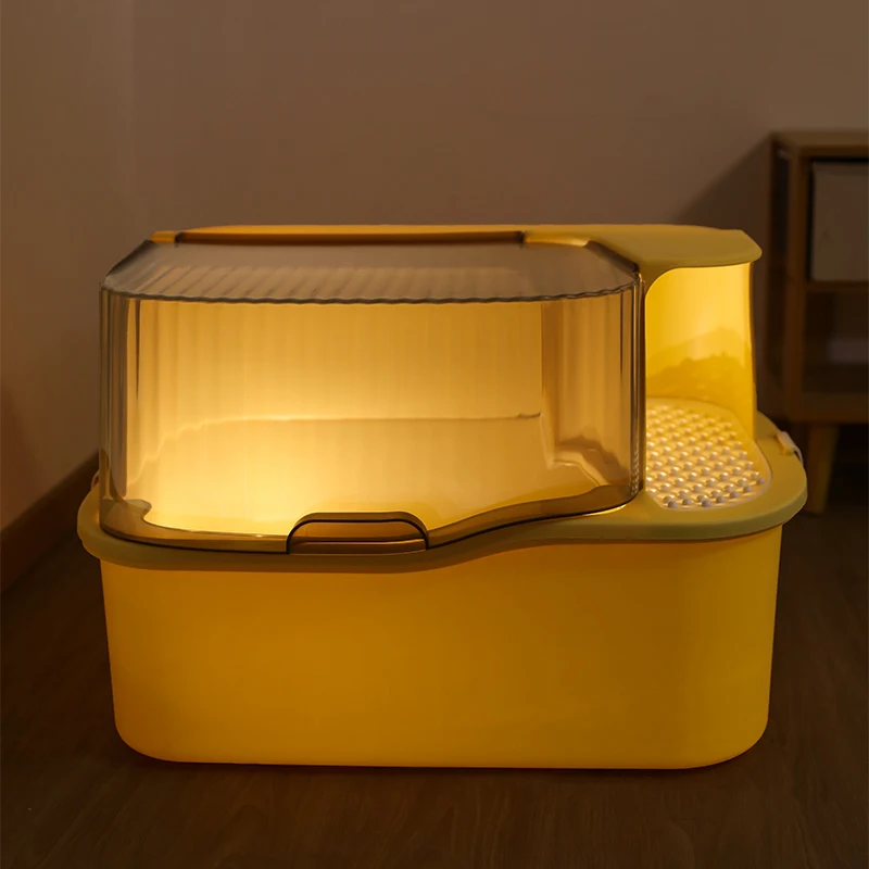 대형 물건 고양이 화장실 침대 밀폐 트레이 상자, 고양이 화장실, 새끼 고양이 집, 고양이 침대 팬 