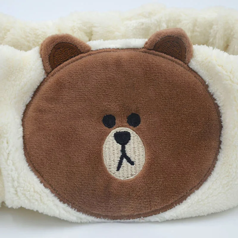 Genuine Line Friends Plush Headband Kawaii BROWN CONY SALLY Plush Headband Plush Hair Hoop Xmas Gifts For Girls