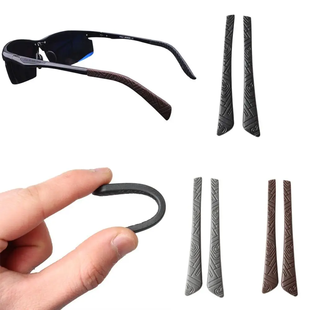 Silicone Glasses Anti-slip Sleeves Anti Drop Glasses Elastic Grip Eyeglasses Grip Glasses Foot Cover Glasses Leg Cover