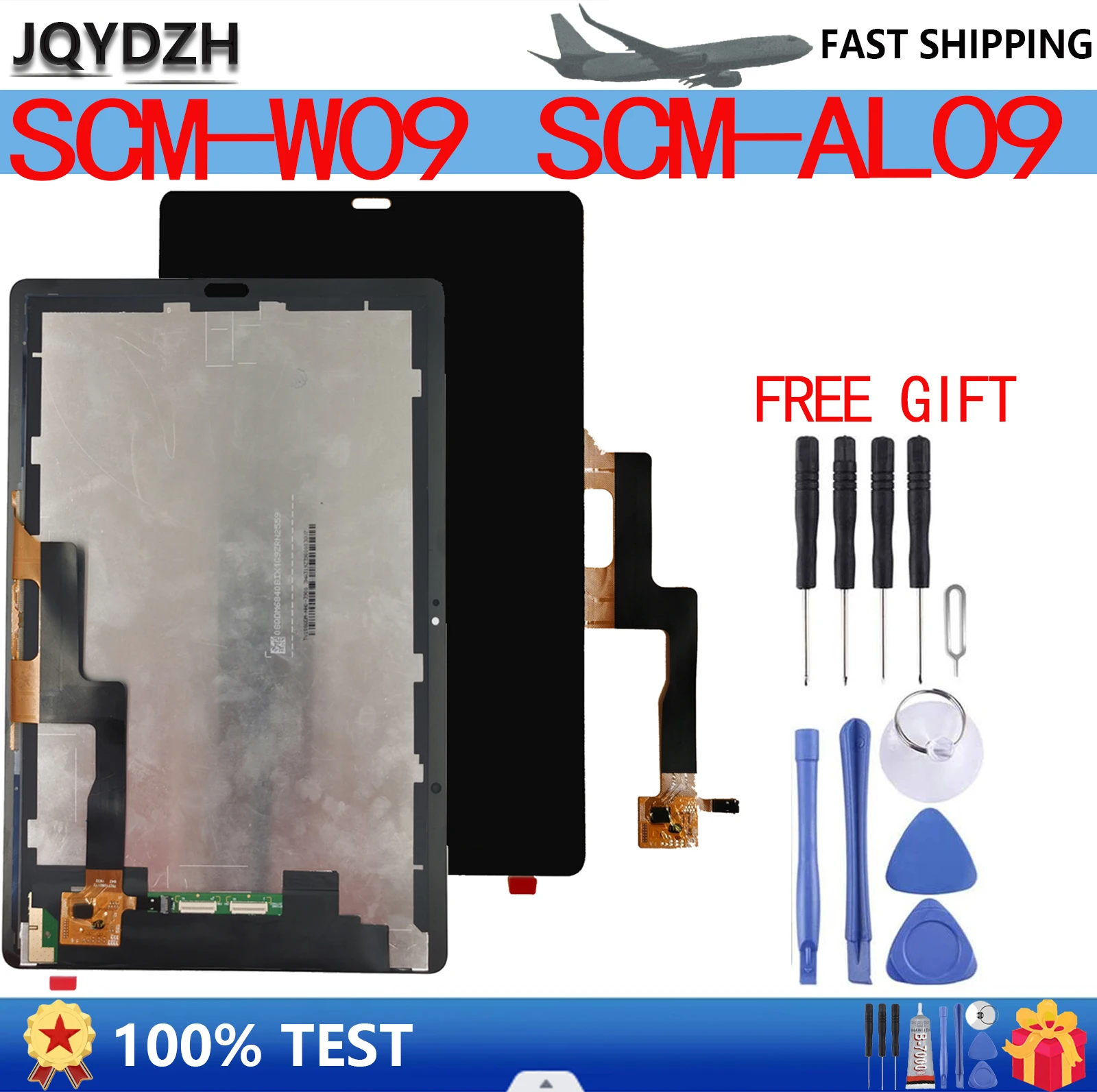 

JQYDZH tested original LCD monitor for Huawei MediaPad M6 10.8 SCM-AL09 SM-W09 LCD monitor with touch screen digitizer assembly