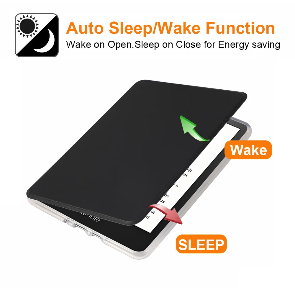 Acrylic Protective Case for Kindle Paperwhite – Crystal Clear Book Cover