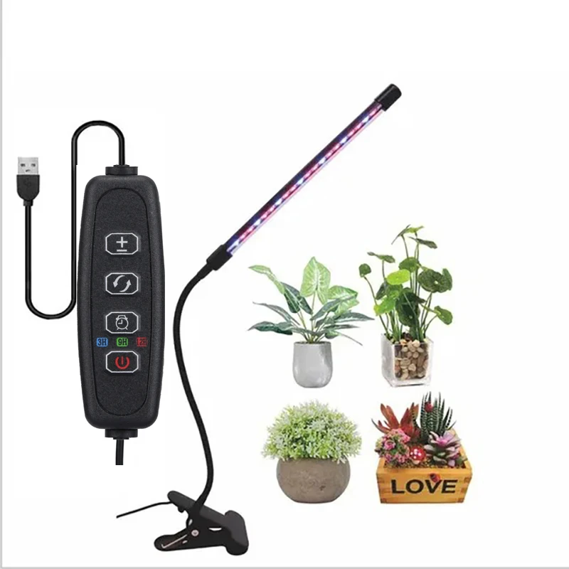 USB-Powered LED Full Spectrum Grow Light for Indoor Plants and Greenhouses