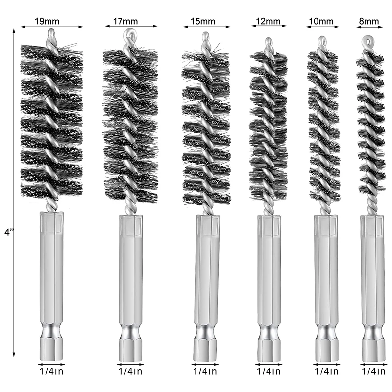 Stainless Steel Drilling Brush Twisted Wire Stainless Steel Cleaning Brushes For Electric Drill Impact Tool Cleaning 3
