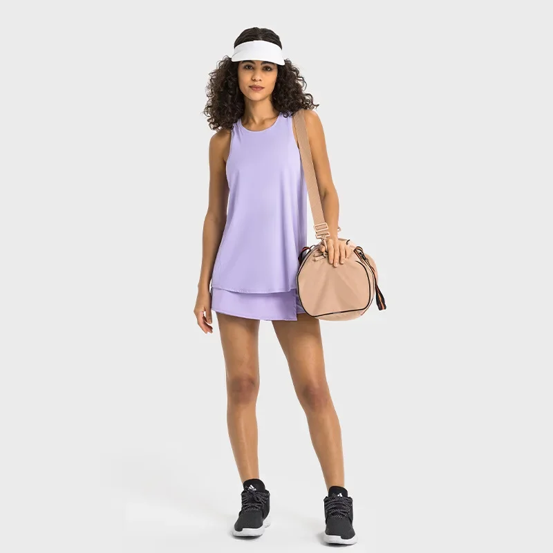 Lemon Women Activewear Naked-Feel Athletic Vest Open Back Yoga 4way stretch fabric Sexy Sleeveless Blouse Sport Fitness Tank Top