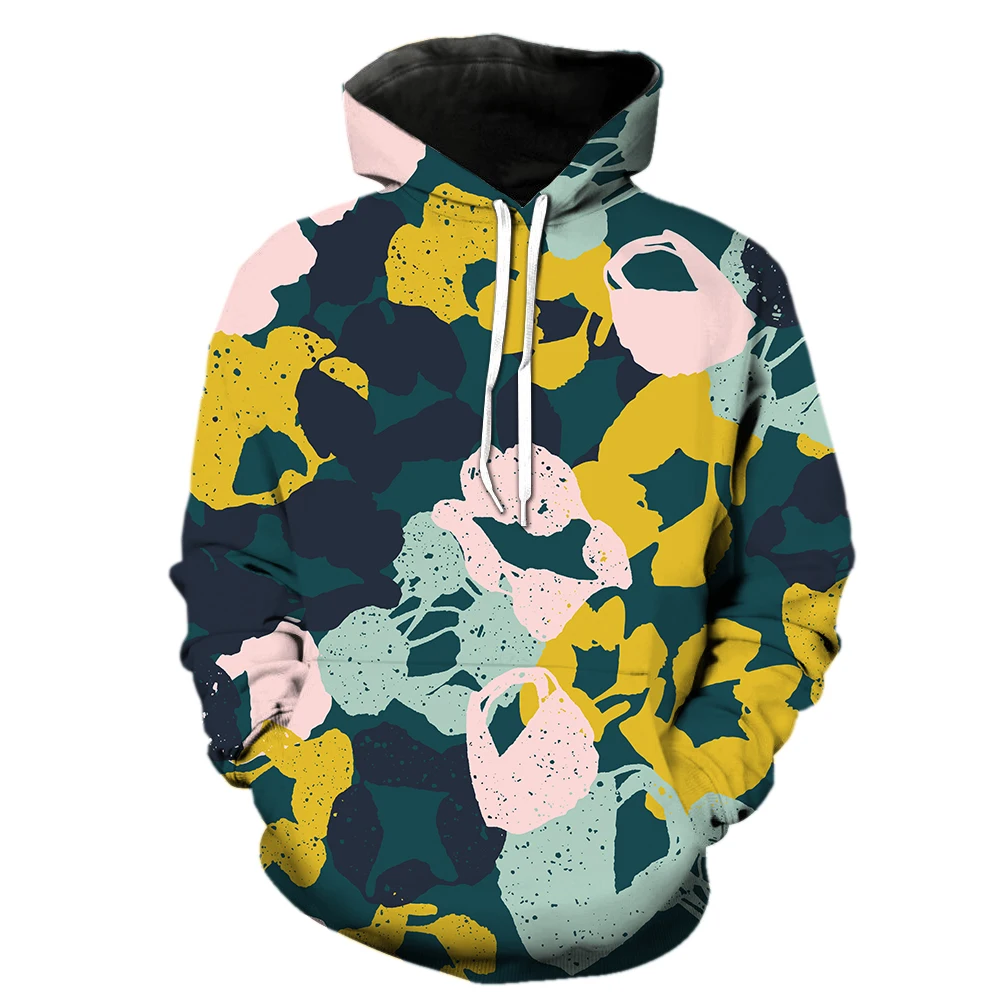 

Abstract Art Graffiti Men's Hoodies Streetwear Fashion Hip Hop Oversized Casual With Hood Jackets Spring 3D Print Teens Pullover