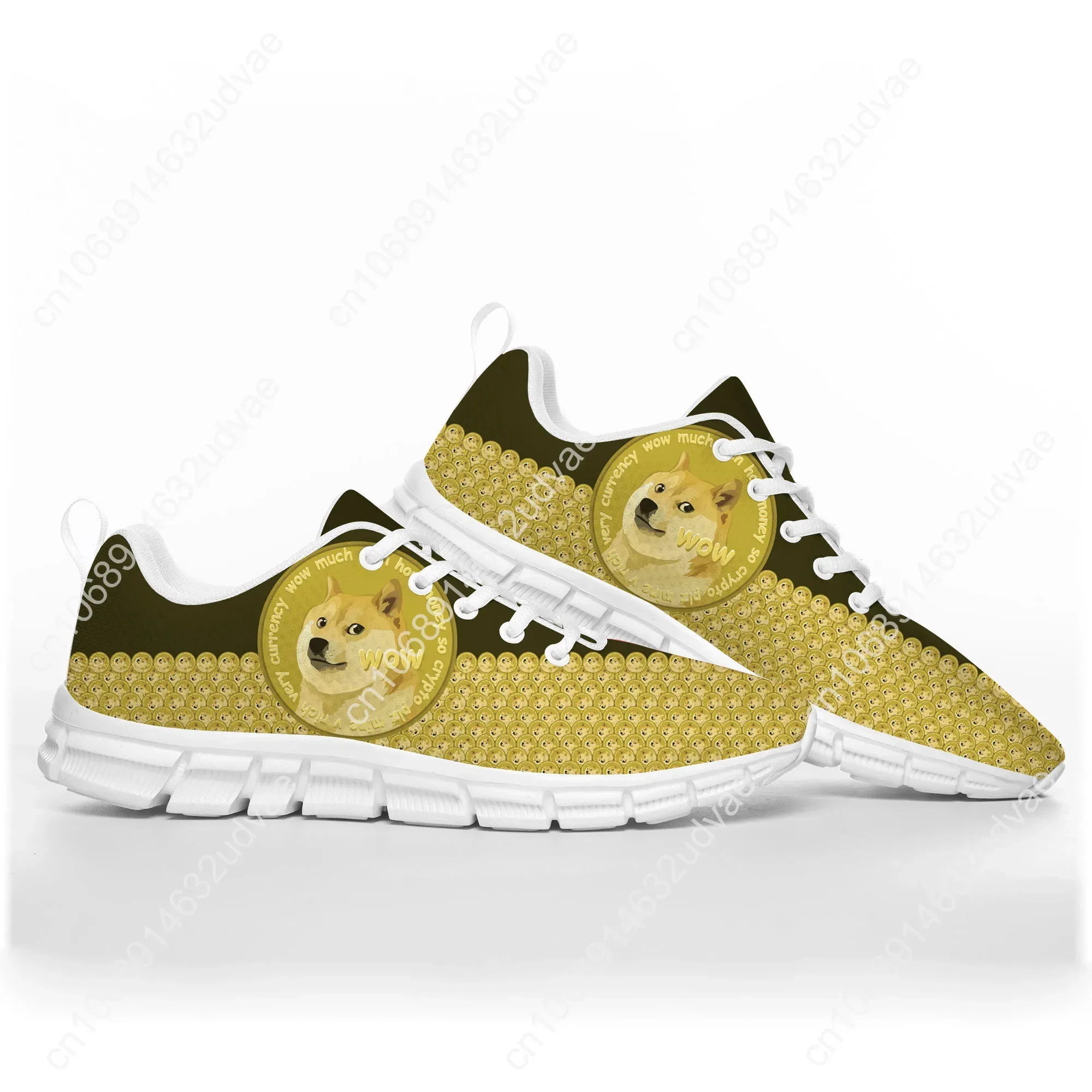 Dogecoin Crypto Currency Dog Coin Miner Sports Shoes Mens Womens Teenager Kids Children Sneakers Custom High Quality Couple Shoe