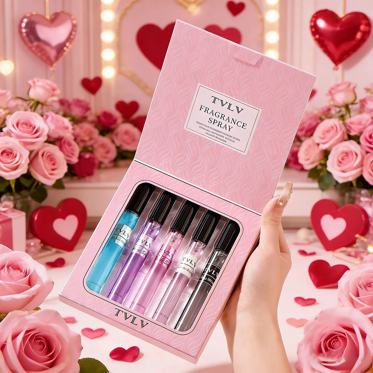 Luxe parfumset voor dames met langdurige geur, bloemig, fruitig en zoet vanille. Perfect Valentijnsdagcadeau. Inclusief doosje._voghion.com