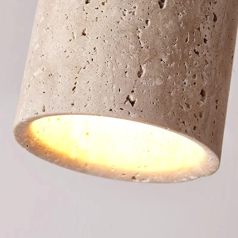 Modern Stone Travertine Ceiling Lamp Bedroom Corridor Flush Mount Foyer Hallway Staircase Indoor Lighting Fixture Ceiling Light
