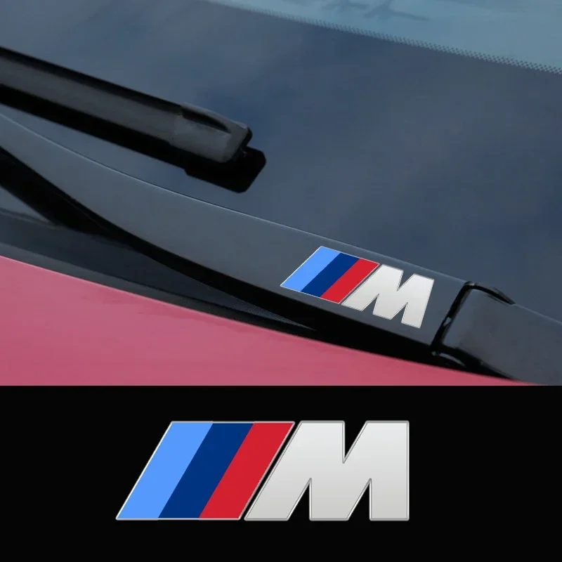 금속 엠블럼 자동차 장식 데칼 반사 자동차 윈도우 와이퍼 스티커, BMW M 파워 퍼포먼스 M3 M5 X1 X3 X5 X6 E46 E39 E36