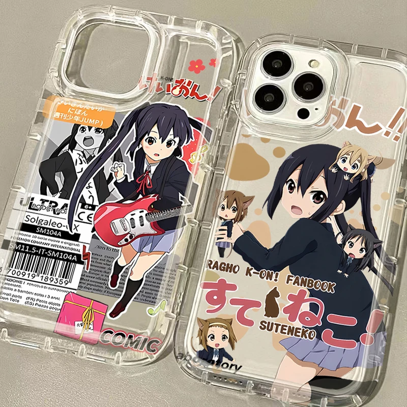 Charming Anime K-ON Girls Clear Phone Case