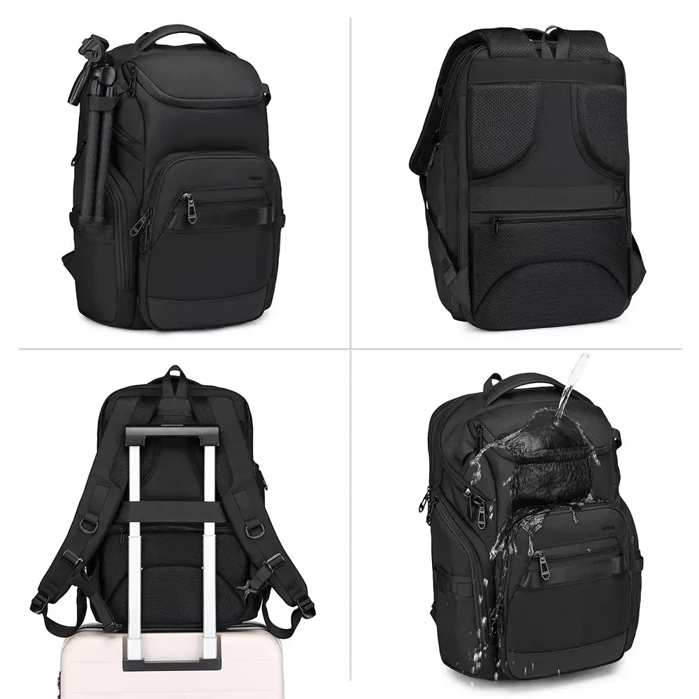Business Commute Men's Computer Backpack Outdoor Travel Waterproof Premium Sense Backpack Multi-functional School Student Bag