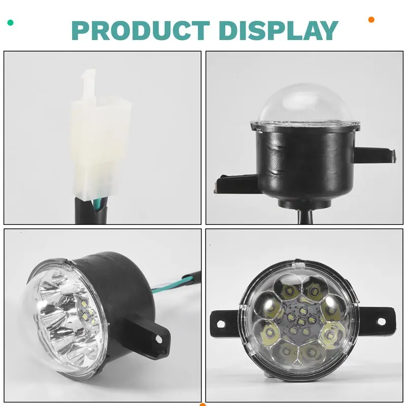 2Pcs 12V LED ATV 전면 헤드라이트 125Cc 150Cc 250Cc 300Cc 헤드라이트 중국 Taotao JCL Baja Yamoto Kazuma Roketa