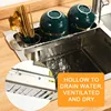 Kitchen Telescopic Storage Rack Sink Organizer Rack Telescopic Faucet Organizer Towel Sponge Storage Adjustable Storage Rack 5