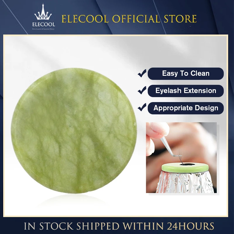 Extension Ciglia Natural Stone False Eye Lashes Colla Pad Holder Estensione Ciglia Adesivo Pallet Pad Stand Base Strumento Per Il Trucco