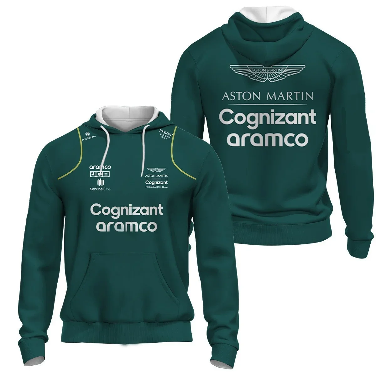thumbnail image 1 of Sudadera con capucha Aston Racing con impresión 3D, conjuntos familiares a juego, sudadera con capucha informal, cómoda y de gran tamaño estilo hip hop, otoño e invierno, 1 of 4